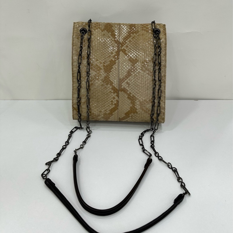 Prada 鏈條 稀有皮 蛇皮中古包 vintage中古包-1