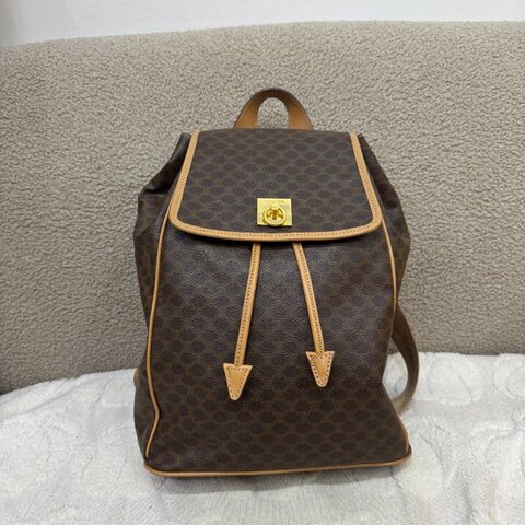 中古 Celine 古董經典 老花圖案 背包