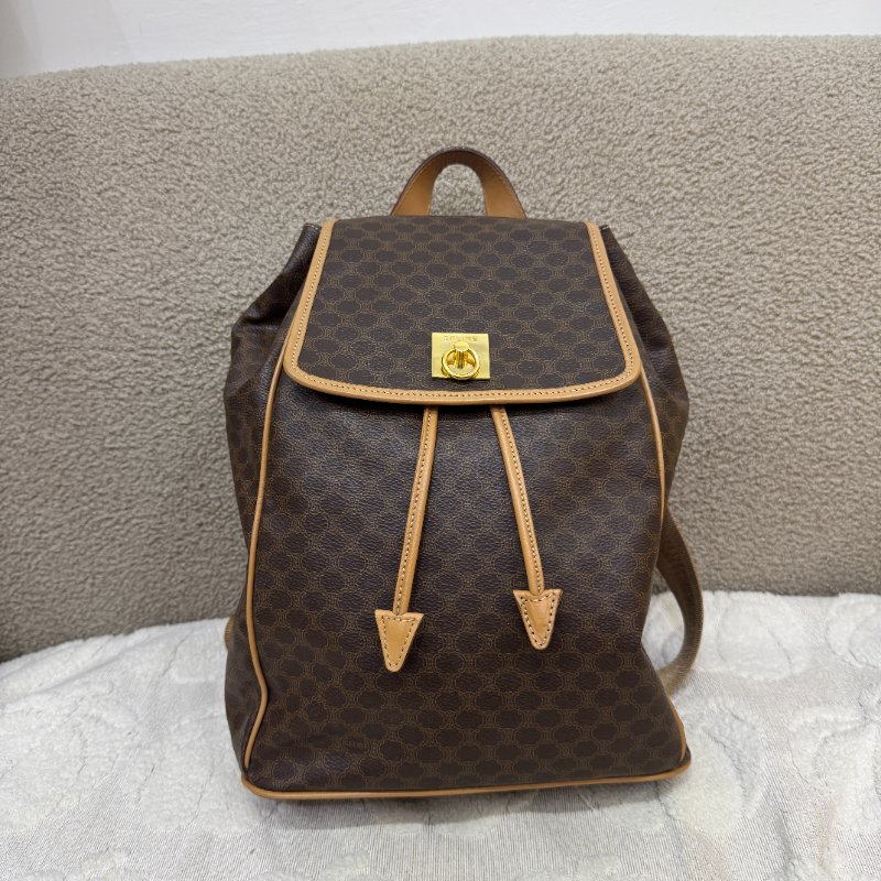 中古 Celine 古董經典 老花圖案 背包-0