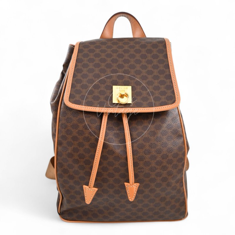 中古 Celine 古董經典 老花圖案 背包-1