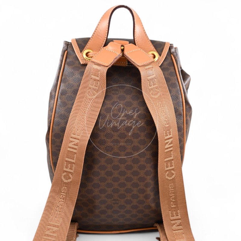 中古 Celine 古董經典 老花圖案 背包-3