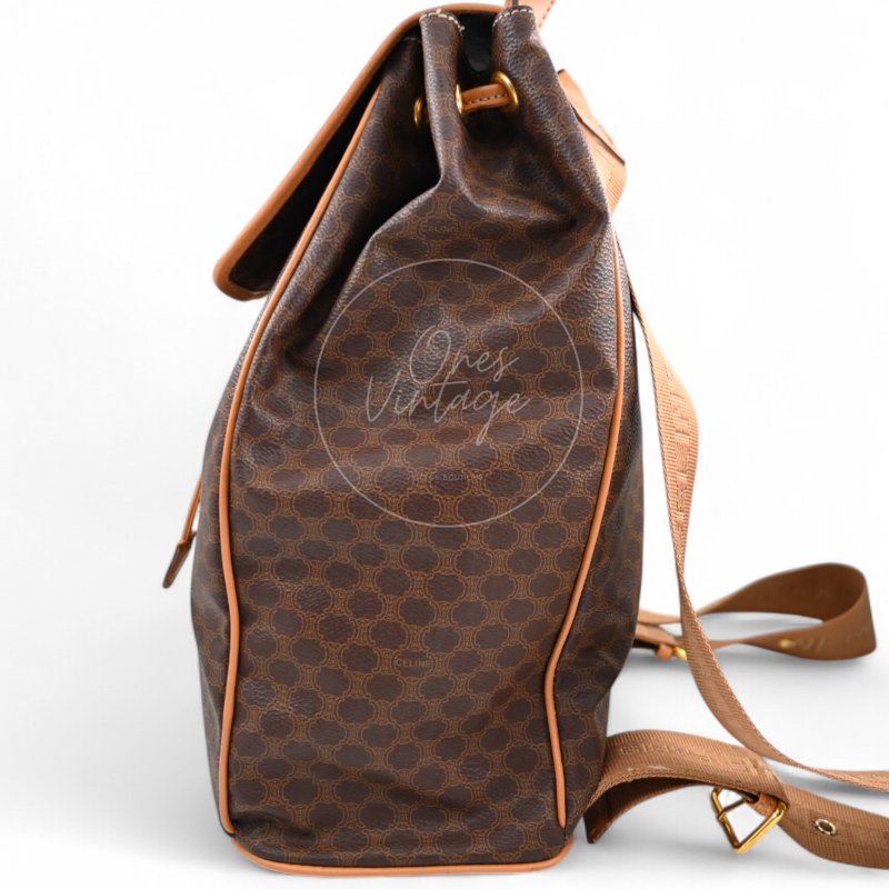 中古 Celine 古董經典 老花圖案 背包-4