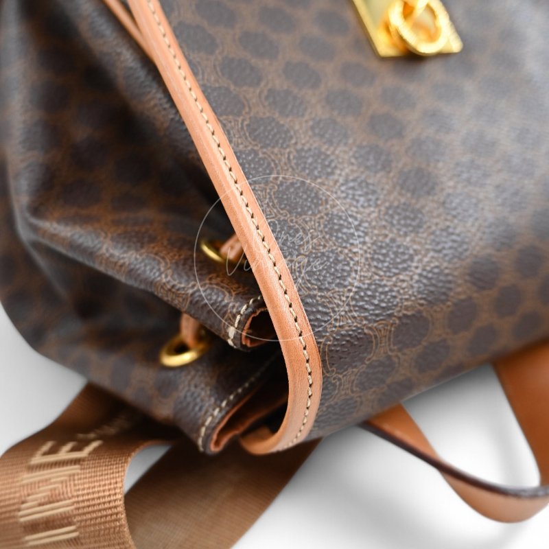 中古 Celine 古董經典 老花圖案 背包-8