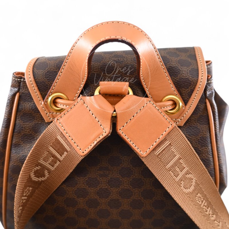中古 Celine 古董經典 老花圖案 背包-17