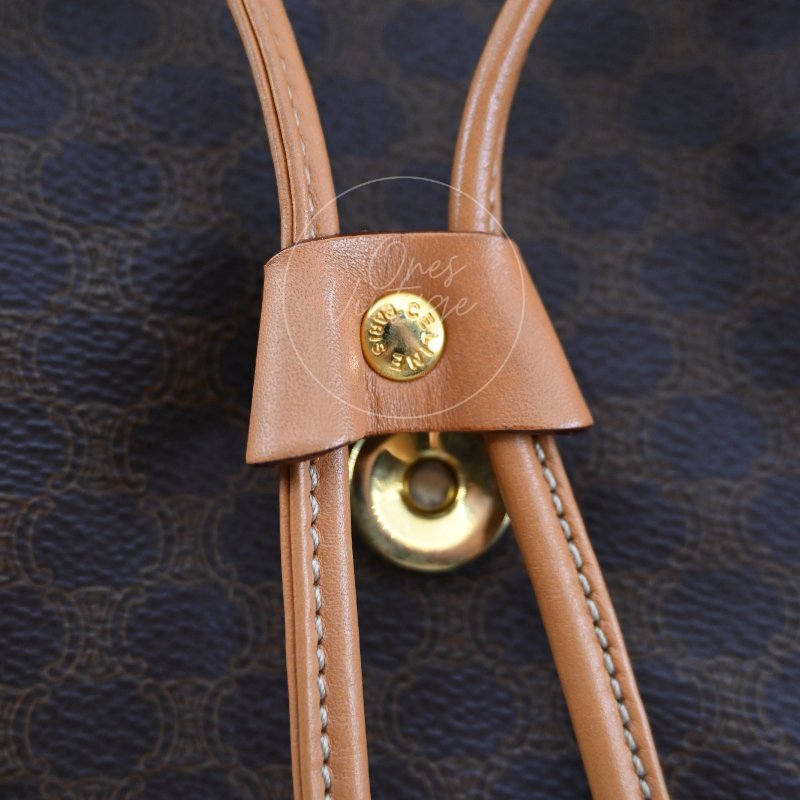中古 Celine 古董經典 老花圖案 背包-19