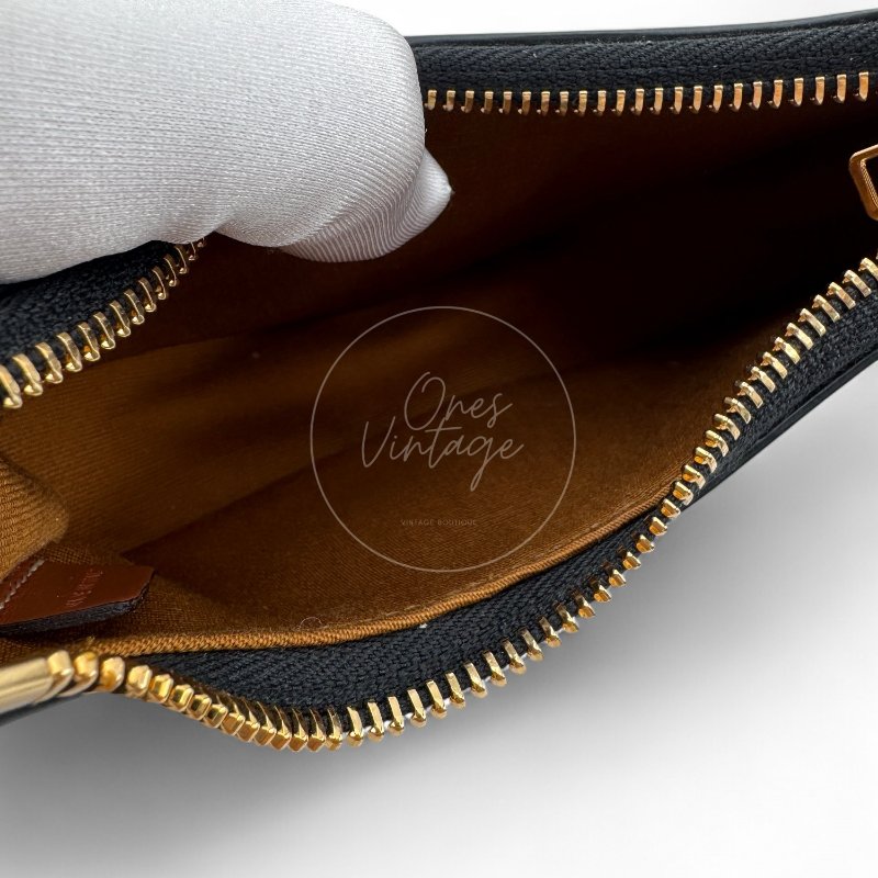 中古 Celine 賽琳 思琳 Mini 小型 AVA 凱旋門帆布與小牛皮 手袋-18