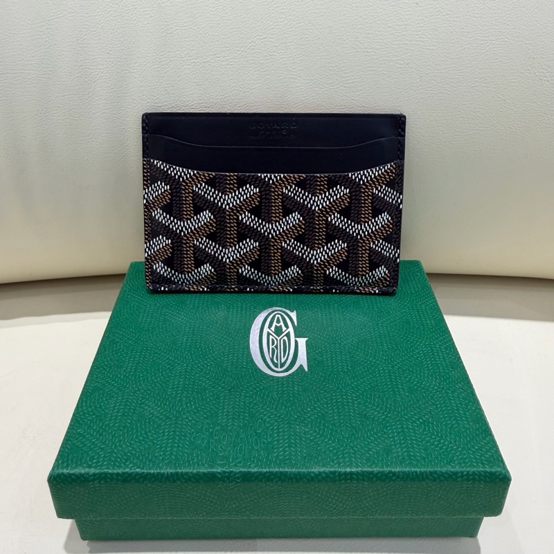 Goyard 戈雅 Saint Sulpice 卡夾 黑棕配色-1