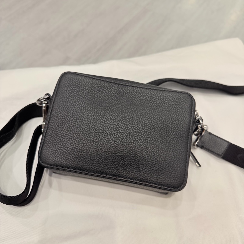 Dior 荔枝牛皮 雙拉鏈 相機包 斜背包 黑-2