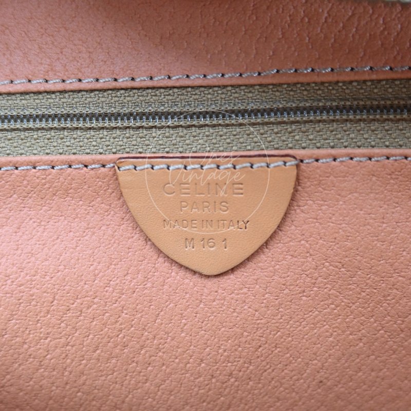 中古 Celine 賽琳 米色 經典圖案 托特包-11