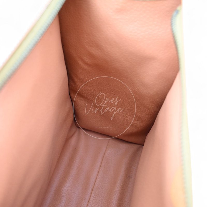 中古 Celine 賽琳 米色 經典圖案 托特包-12