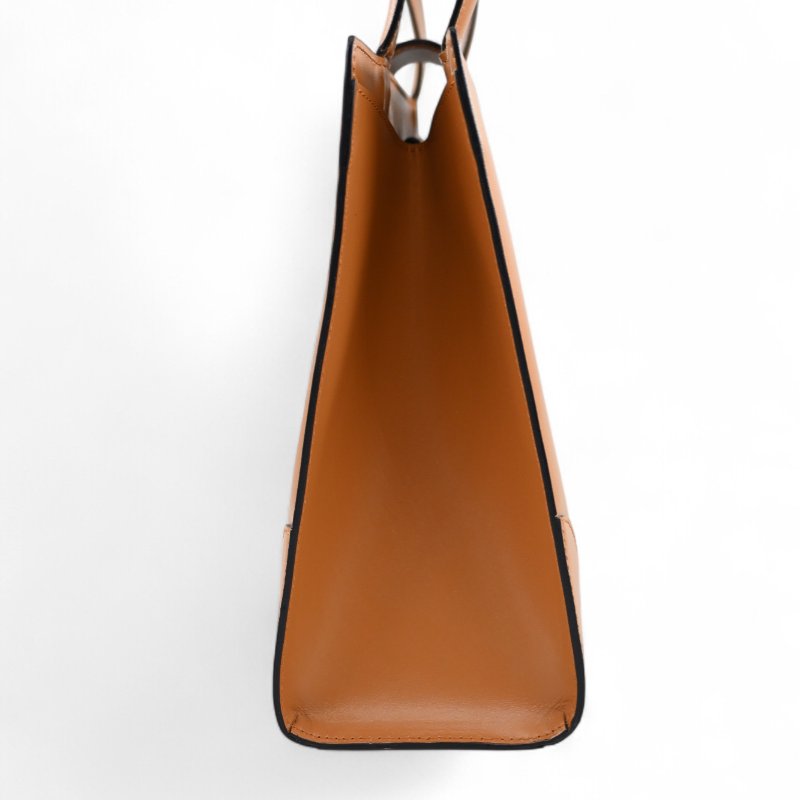 中古 Celine 賽琳 米色 光滑小牛皮 手提包-4