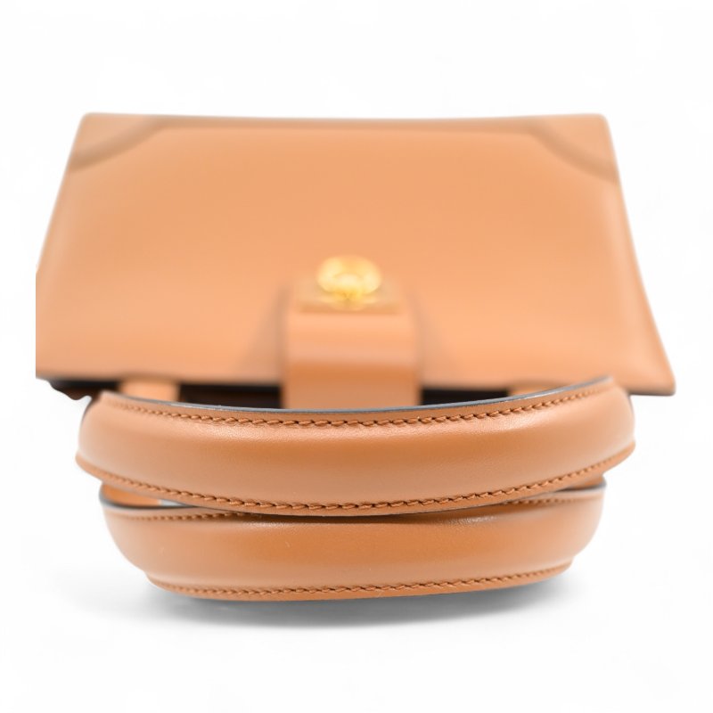 中古 Celine 賽琳 米色 光滑小牛皮 手提包-7