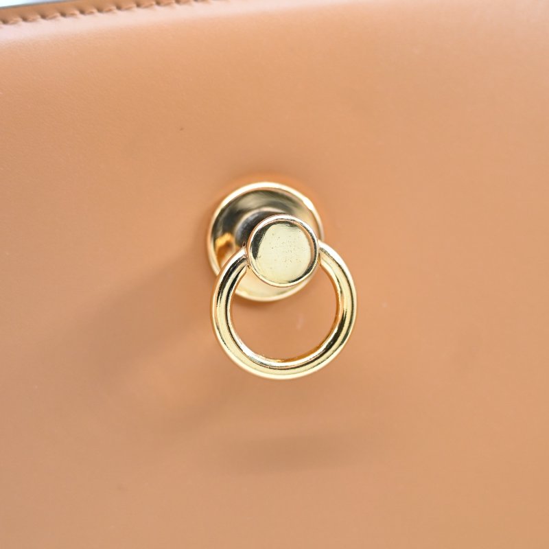 中古 Celine 賽琳 米色 光滑小牛皮 手提包-21