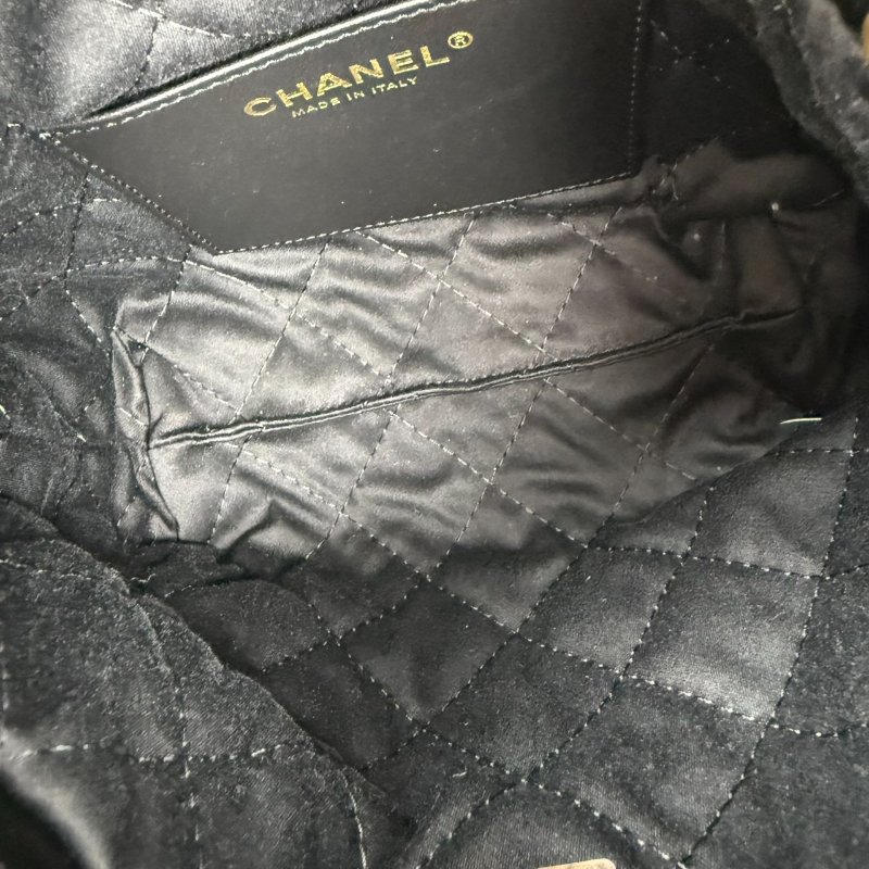 近新 未使用 CHANEL 香奈兒 22 Bag Mini 黑色金釦 鍊條包-13