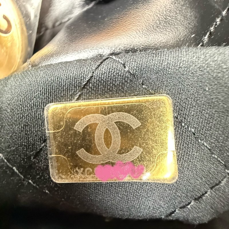 近新 未使用 CHANEL 香奈兒 22 Bag Mini 黑色金釦 鍊條包-18