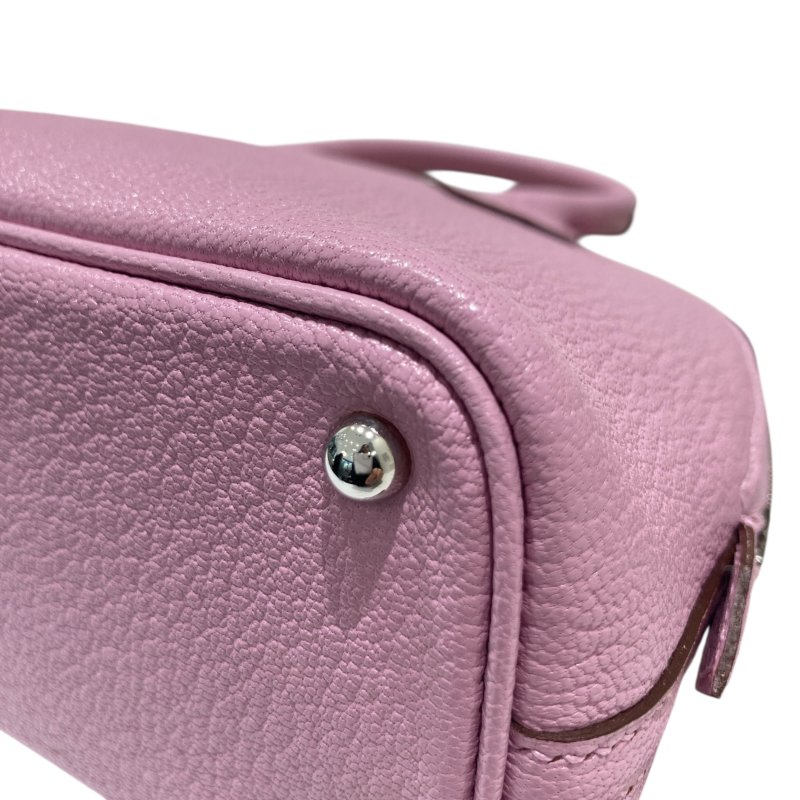 HERMES 愛馬仕 D刻 BOLIDE MINI 手提包 牛皮 錦葵紫 銀釦-8