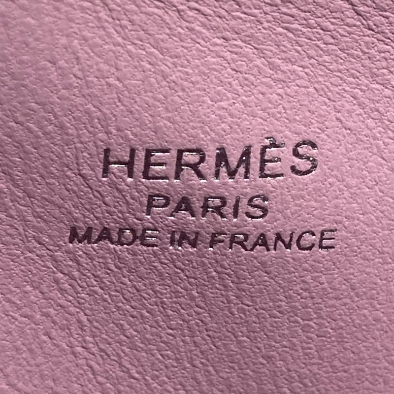 HERMES 愛馬仕 D刻 BOLIDE MINI 手提包 牛皮 錦葵紫 銀釦-14