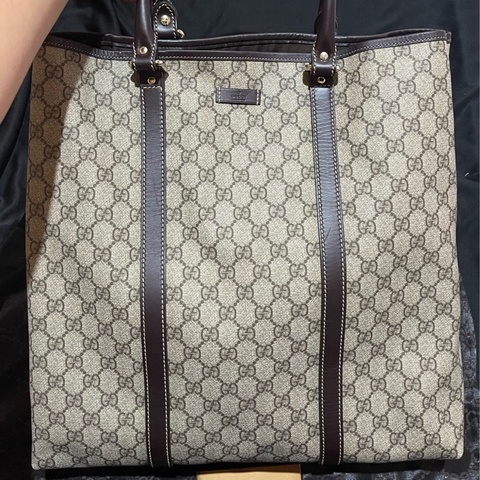 Gucci Tote經典老花大托特 手提包（38x11x38)