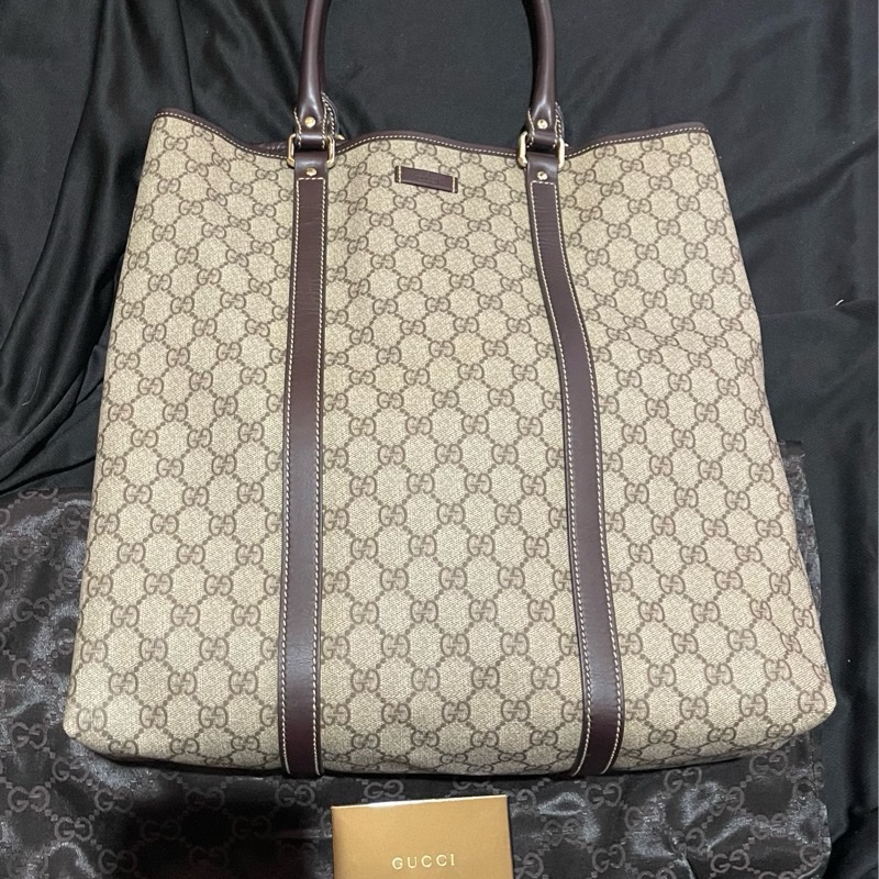 Gucci Tote經典老花大托特 手提包(38x11x38)-33