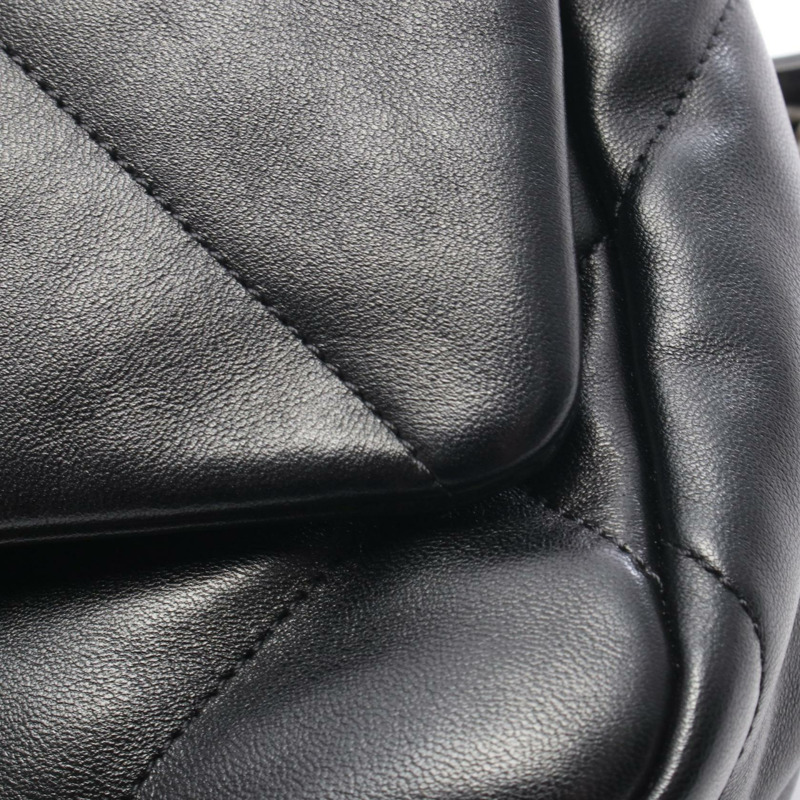 香奈兒 19 dix-neuf Matelasse 手提單肩包 AS1160 黑色皮革二手女士-5