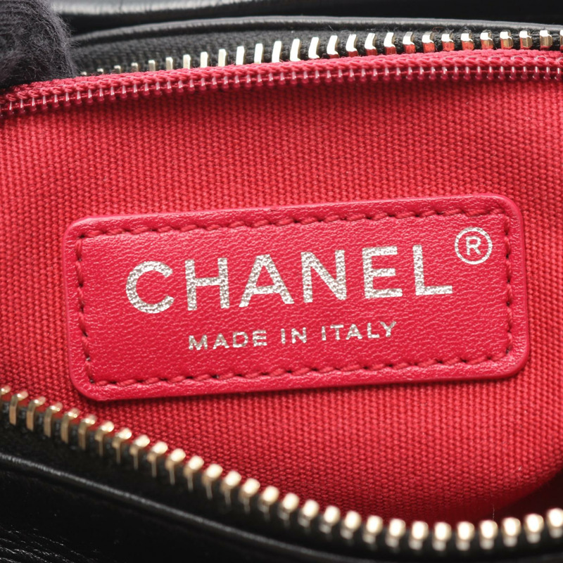 香奈兒 Gabrielle de Chanel 鏈條單背包 A91810 黑色皮革二手女士-3
