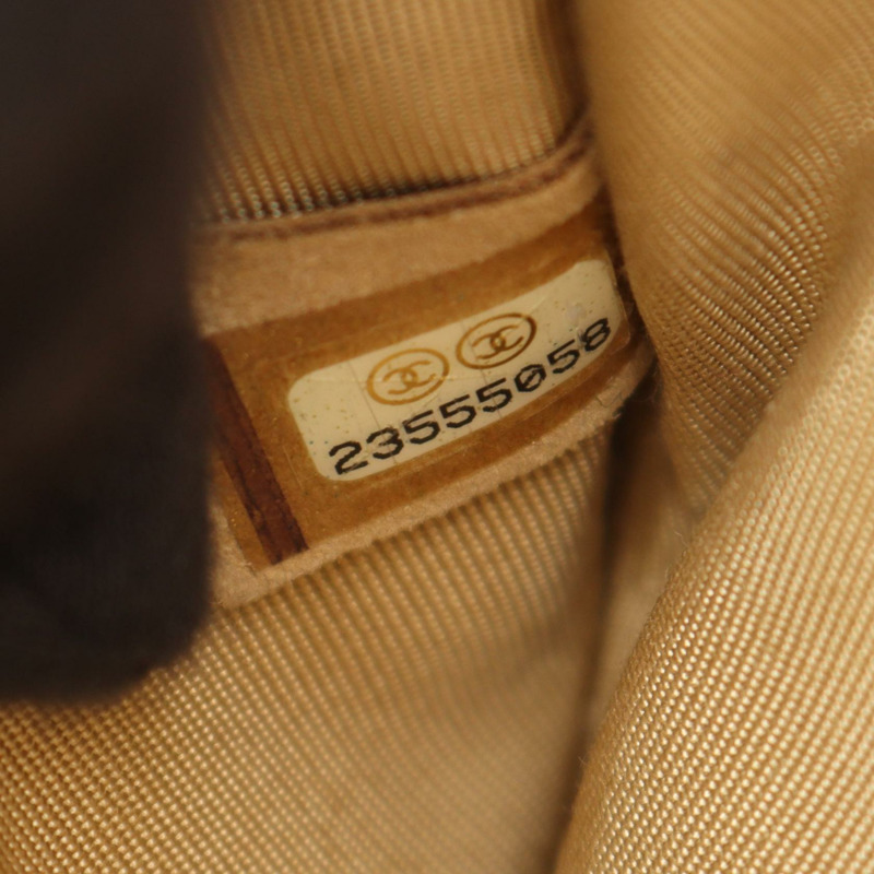 香奈兒 (CHANEL) Matelasse 鏈條肩背包,粒面小牛皮,米色,二手 SHW CC-5