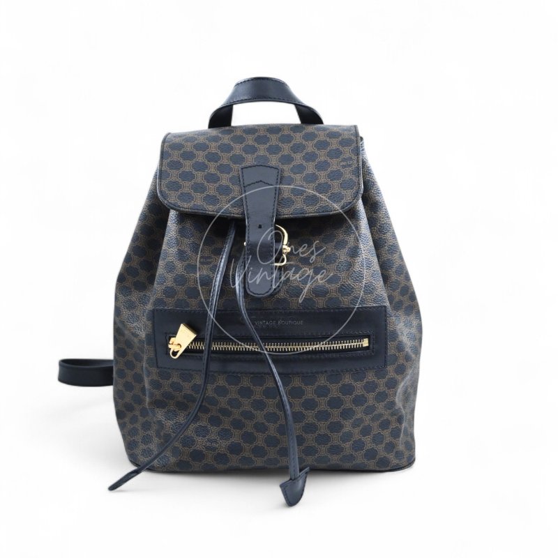 中古 Celine 賽琳 復古 雙肩包 背包-1