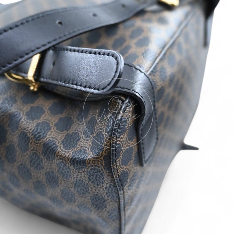 中古 Celine 賽琳 復古 雙肩包 背包-10