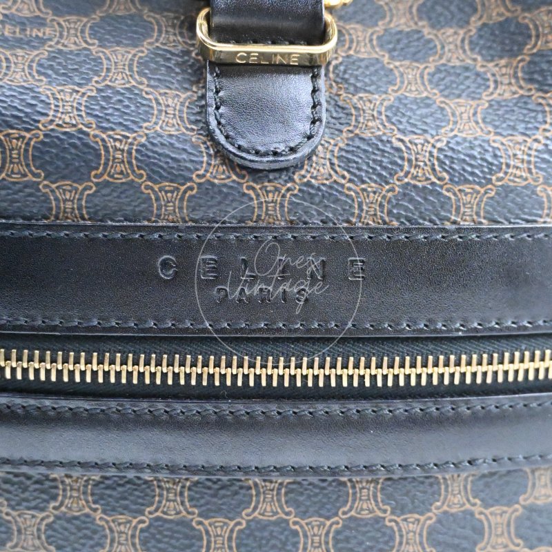 中古 Celine 賽琳 復古 雙肩包 背包-15