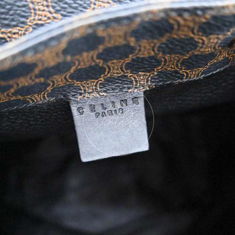 中古 Celine 賽琳 復古 雙肩包 背包-18
