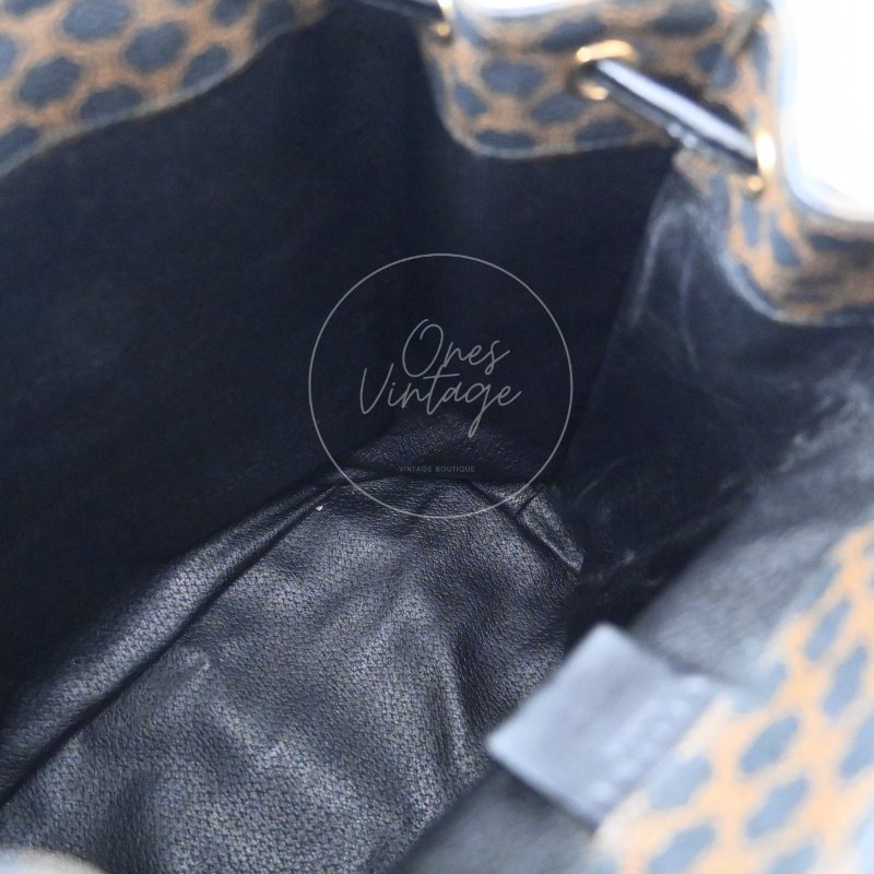 中古 Celine 賽琳 復古 雙肩包 背包-19