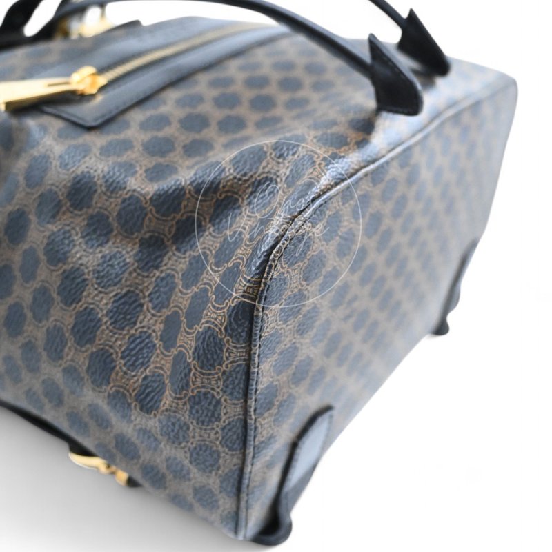 中古 Celine 賽琳 復古 雙肩包 背包-21