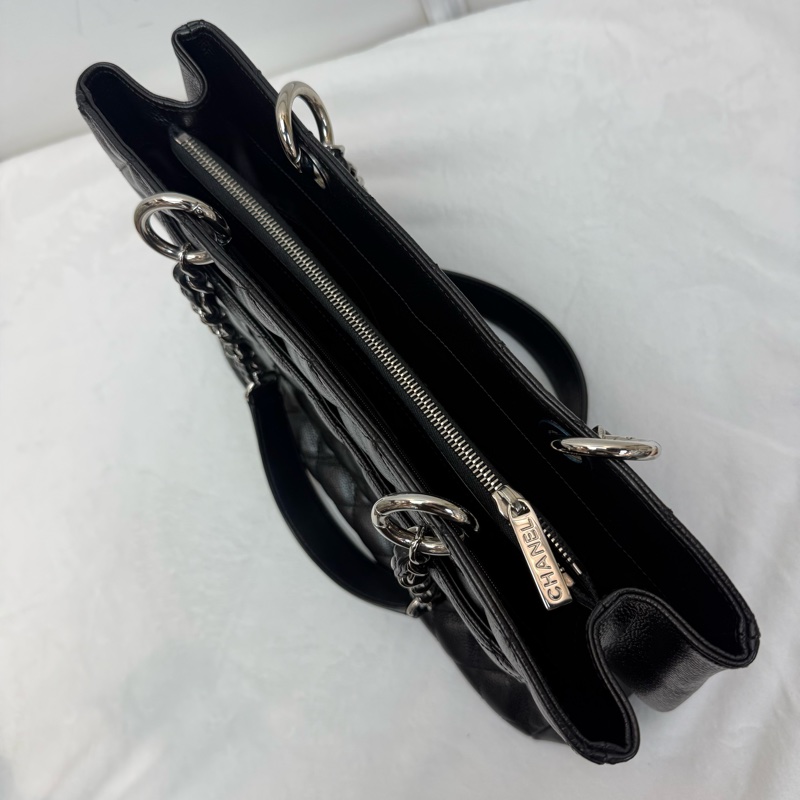 Chanel GST黑色銀扣「傳統保值款」-3