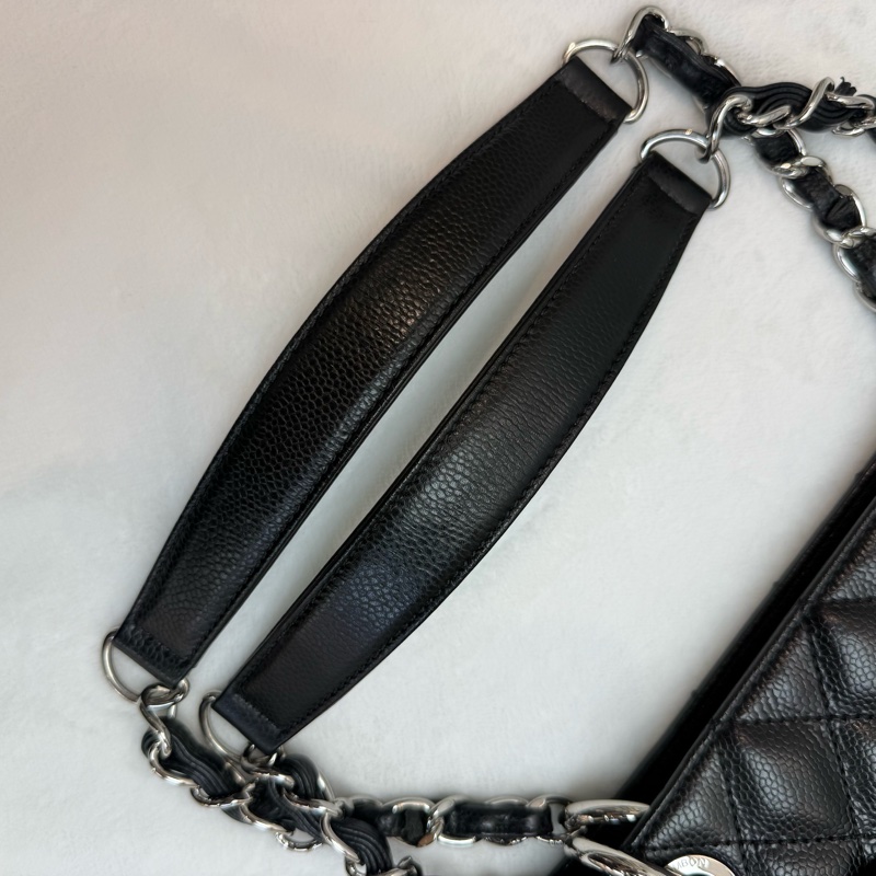 Chanel GST黑色銀扣「傳統保值款」-9