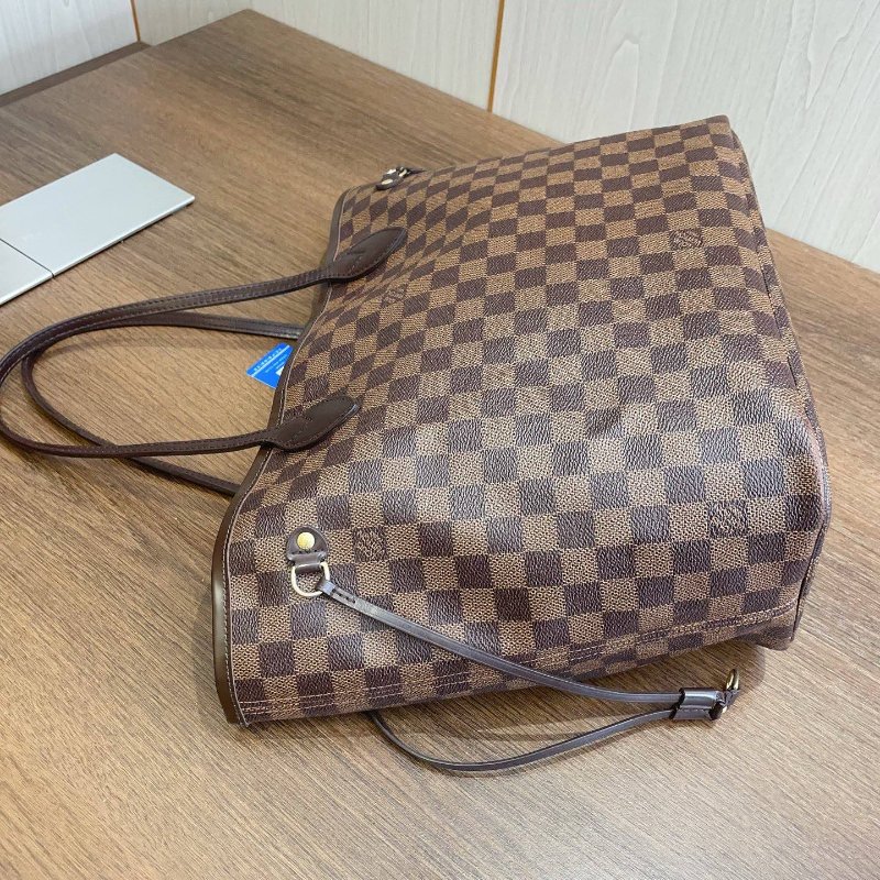路易威登/Louis Vuitton 棋盤格 neverfull 中號子母包-3