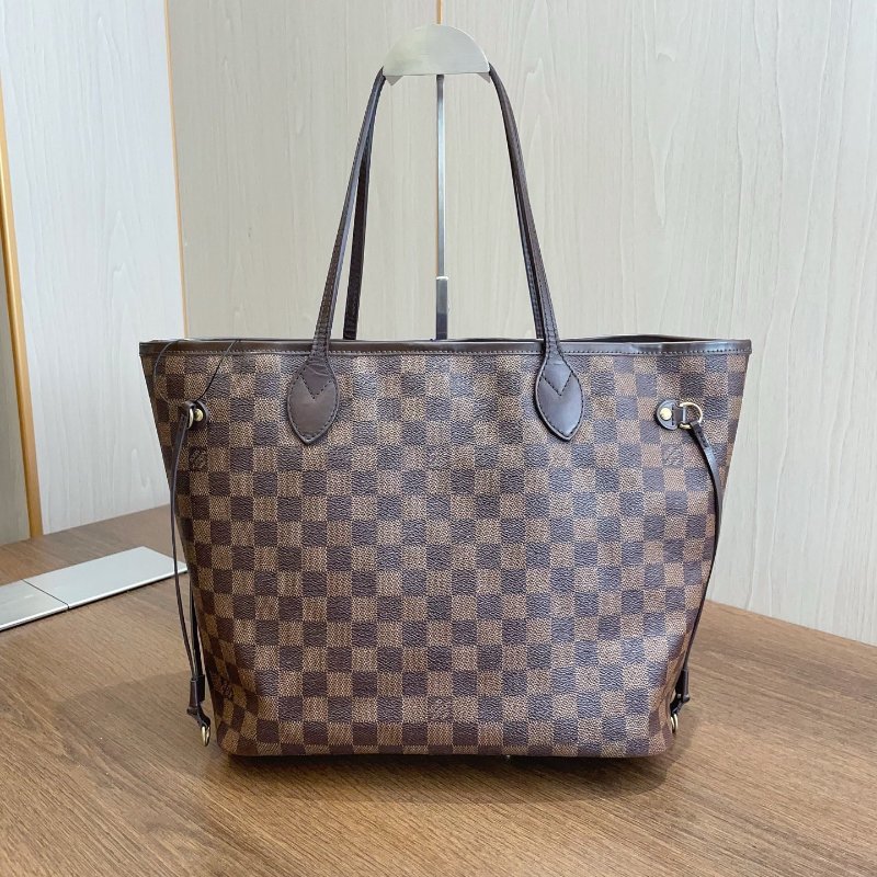 路易威登/Louis Vuitton 棋盤格 neverfull 中號子母包-7