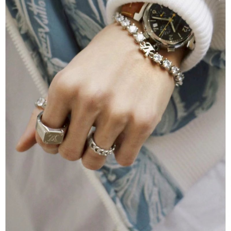 Louis Vuitton Monogram Signet Ring 金色印章戒指-3