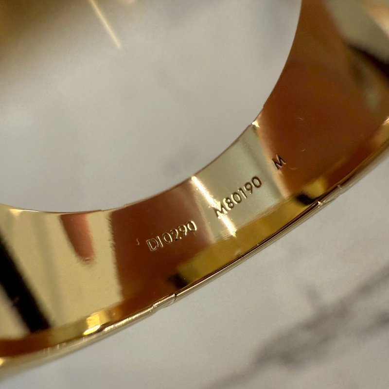 Louis Vuitton Monogram Signet Ring 金色印章戒指-9