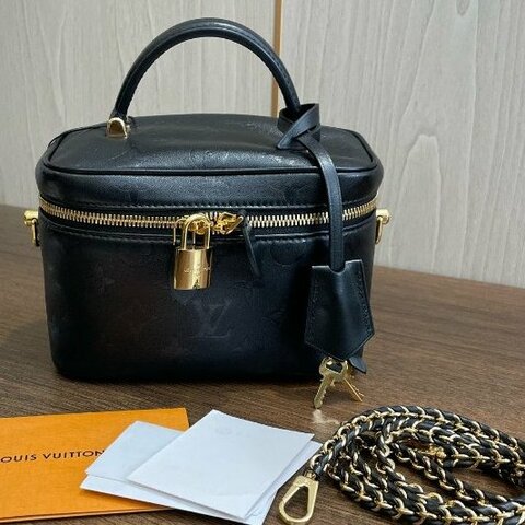 路易威登/Louis Vuitton 黑色全皮化粧盒