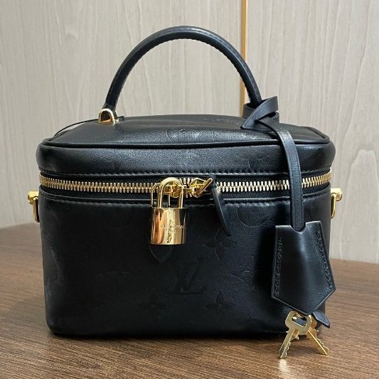 路易威登/Louis Vuitton 黑色全皮化粧盒-5