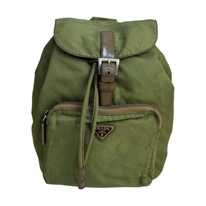 【赫蒂國際精品】 Prada 經典軍綠色尼龍後背包 vintage 二手 中古-5
