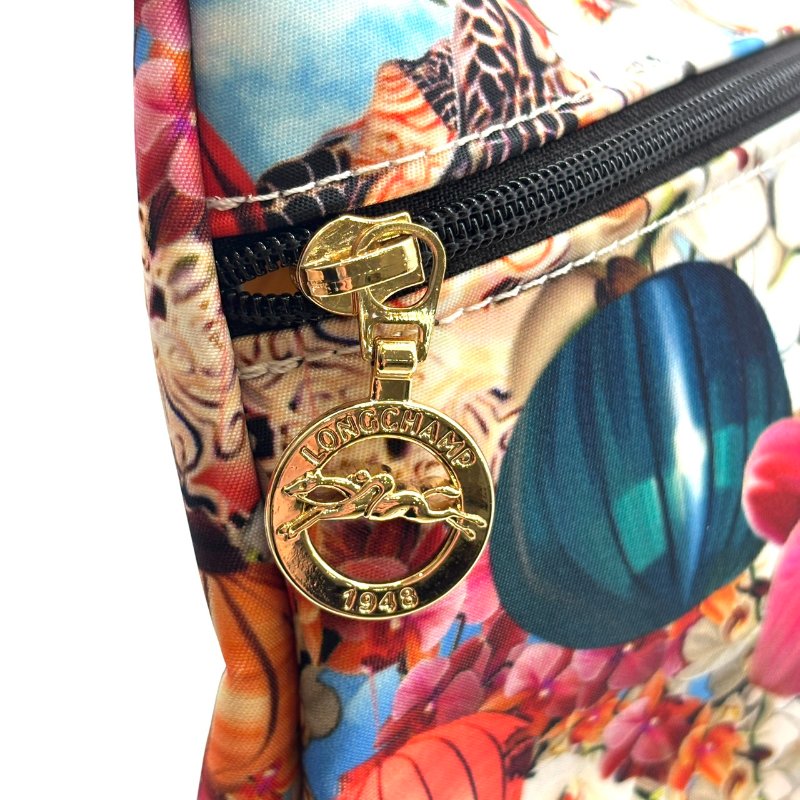 【美收精品】Longchamp 手提麻繩花色手拿包 C-527【隔月月中將轉賣至日本 上架期限30天】-9
