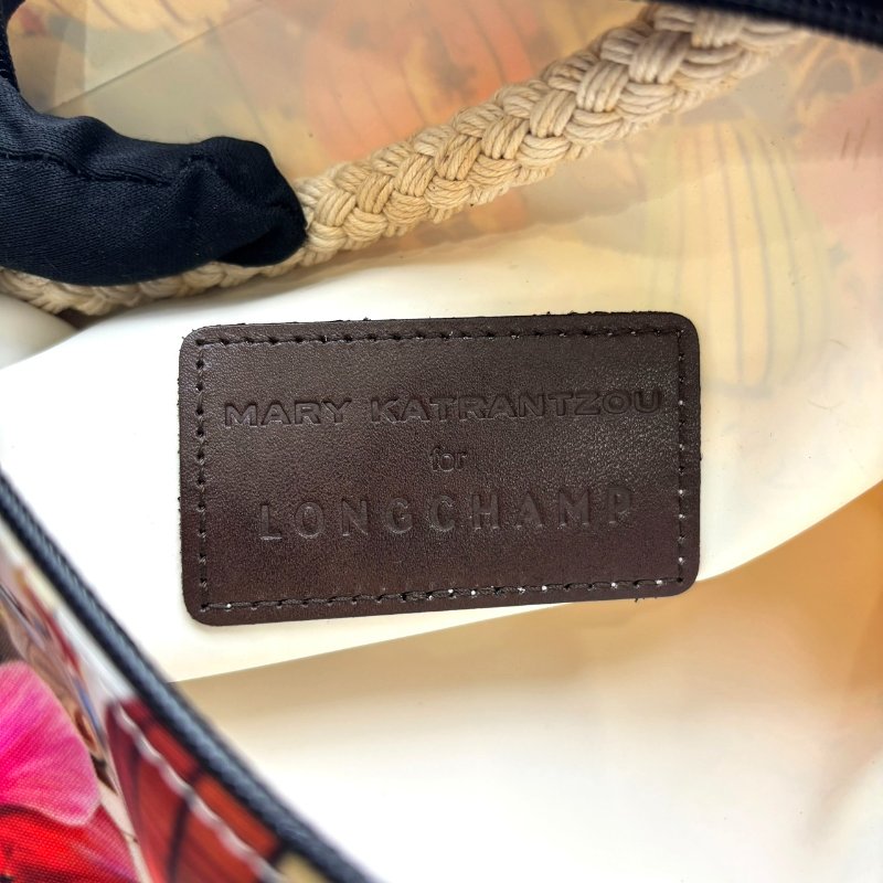 【美收精品】Longchamp 手提麻繩花色手拿包 C-527【隔月月中將轉賣至日本 上架期限30天】-12