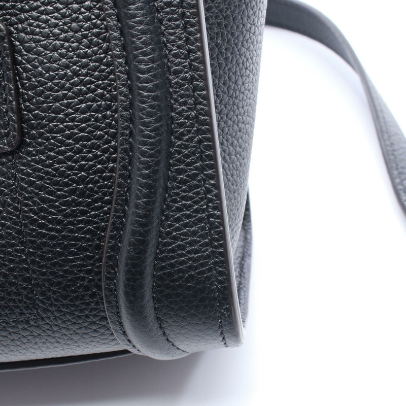 CELINE Luggage Nano Shopper 斜背單肩手提包 黑色真皮 二手 女士-4