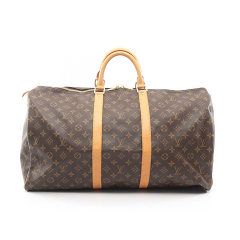路易威登 Keepall Bandouriere 55 手提包 M41414 Monogram 棕色皮革 二手