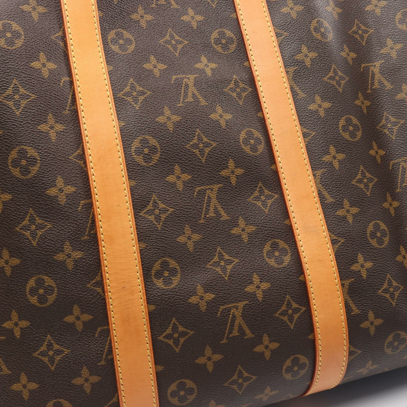 路易威登 Keepall Bandouriere 55 手提包 M41414 Monogram 棕色皮革 二手-6