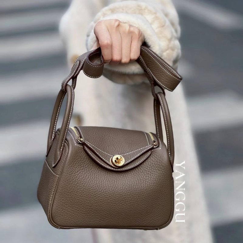 Hermes Mini Lindy二代 大象灰 金釦 W刻TC皮-1