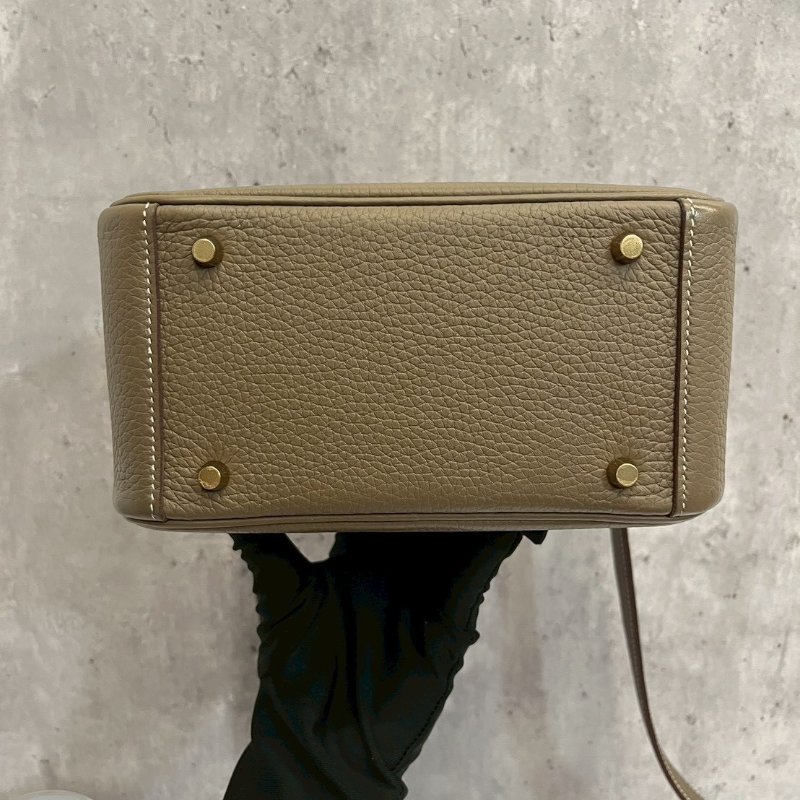 Hermes Mini Lindy二代 大象灰 金釦 W刻TC皮-8