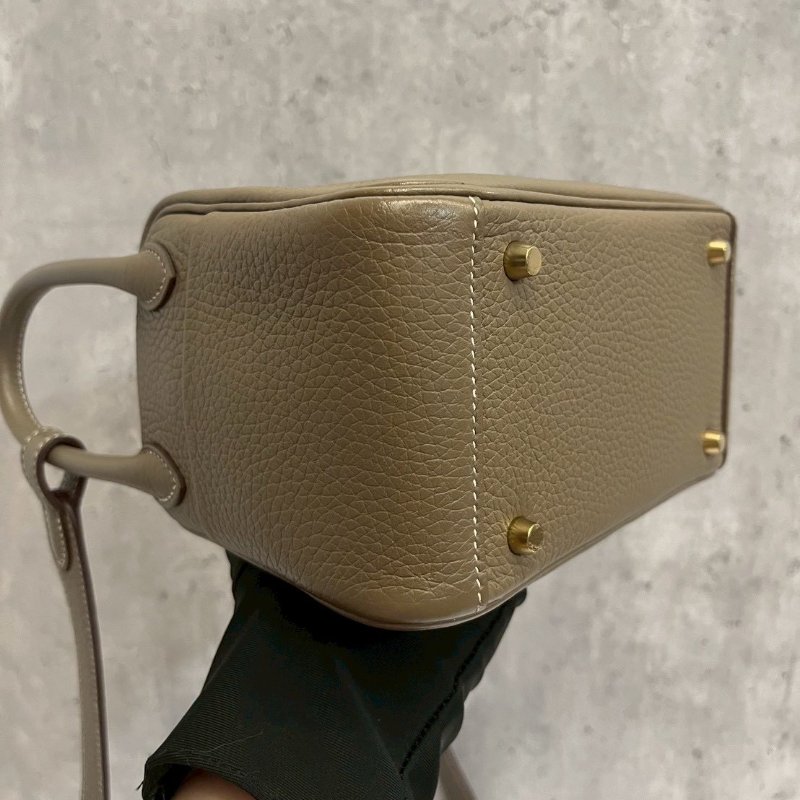Hermes Mini Lindy二代 大象灰 金釦 W刻TC皮-9