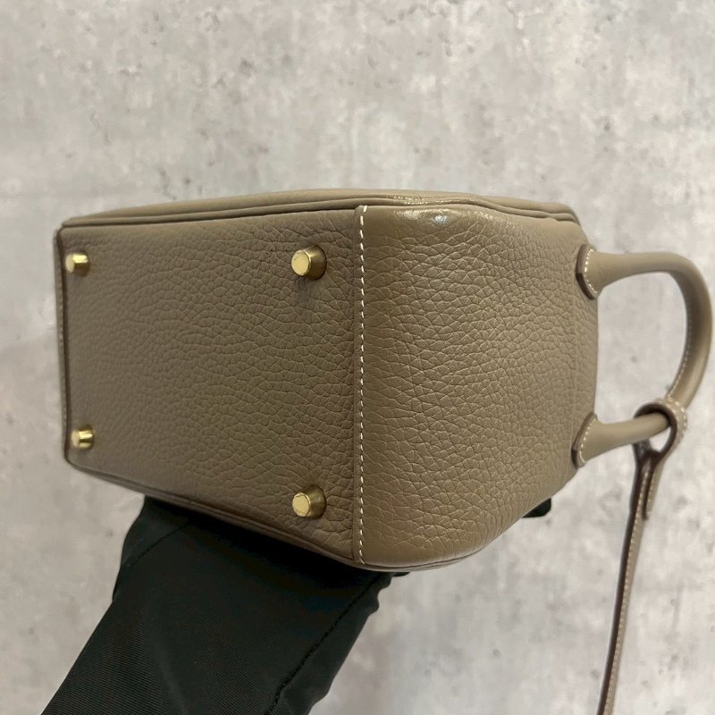 Hermes Mini Lindy二代 大象灰 金釦 W刻TC皮-10